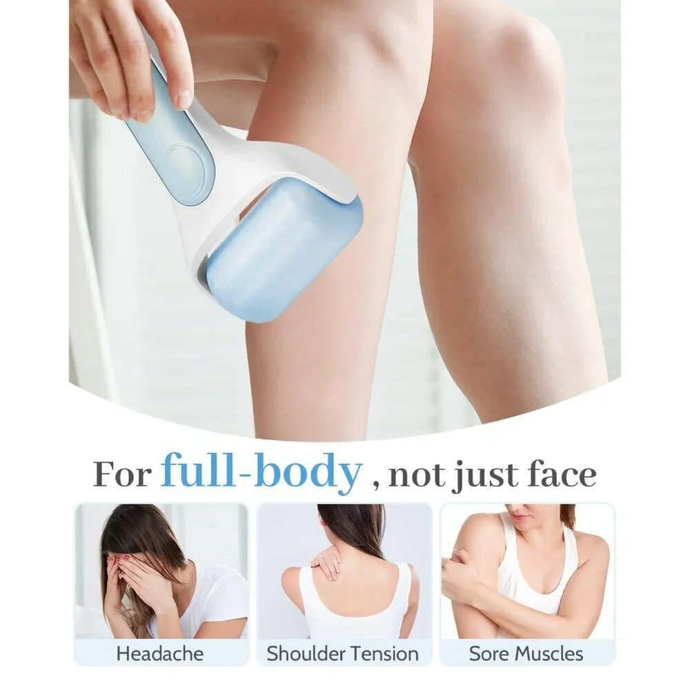 MORGLES Ice Roller for Face Premium Facial Roller Puffiness with Carry Case